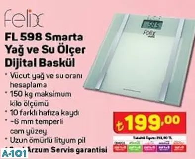 FELİX YAĞ VE SU ÖLÇER DİJİTAL BASKÜL